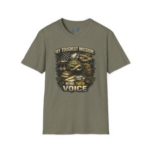 "My Toughest Mission: Being Their Voice" Military Advocacy Tee