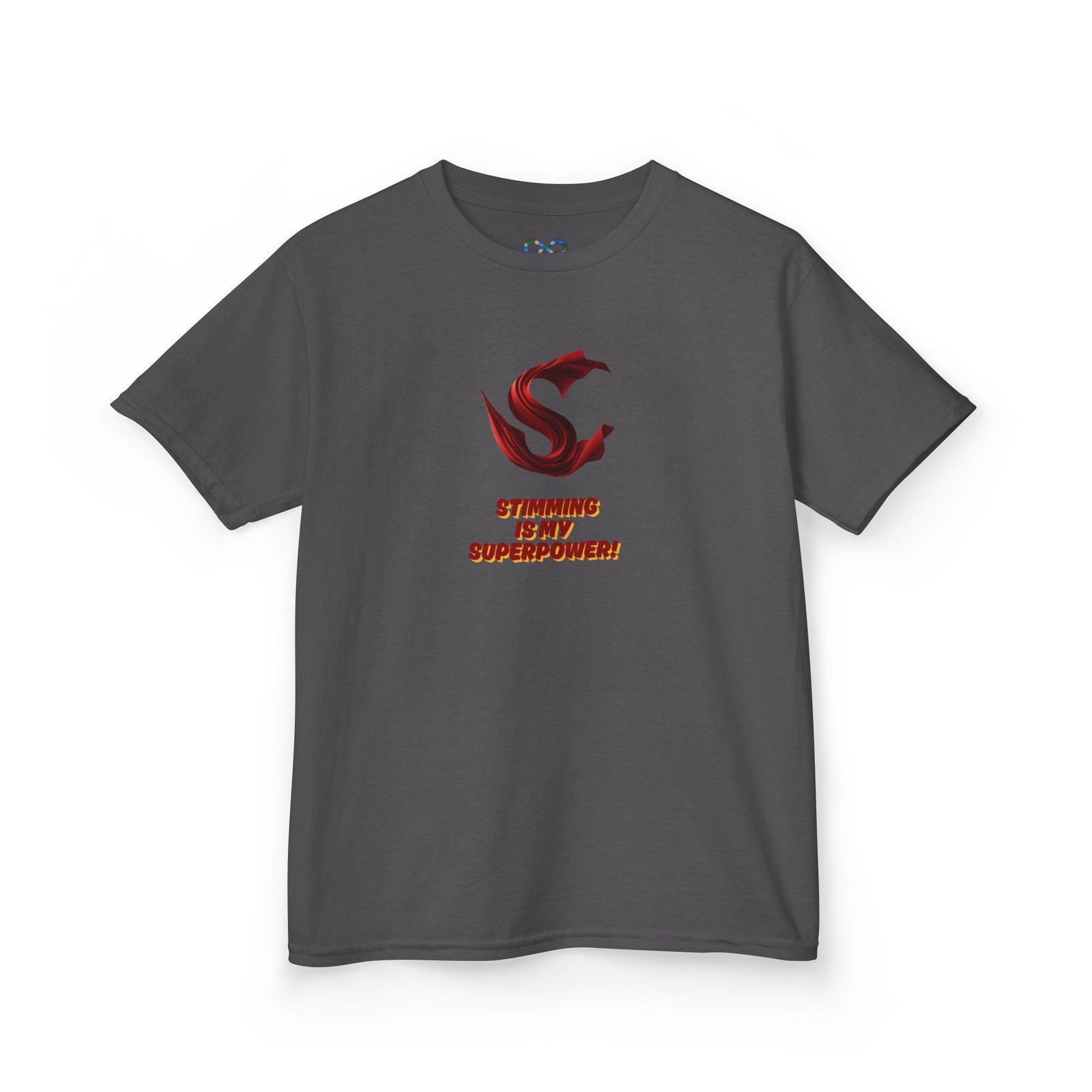 "Stimming is My Superpower" Kid's T-shirt - Image 19