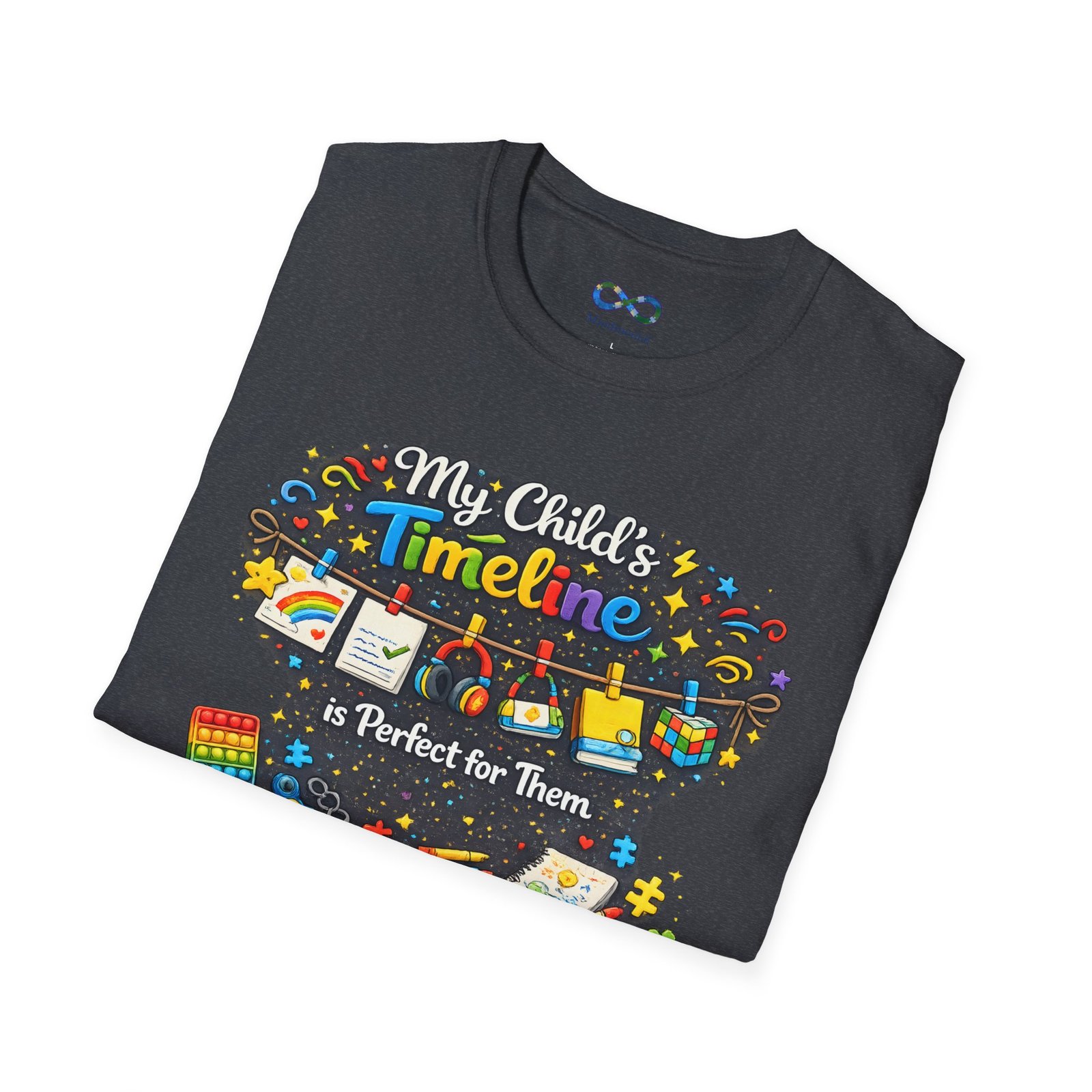 "My Child’s Timeline Is Perfect for Them" Whimsical School‑Age Tee - Image 40