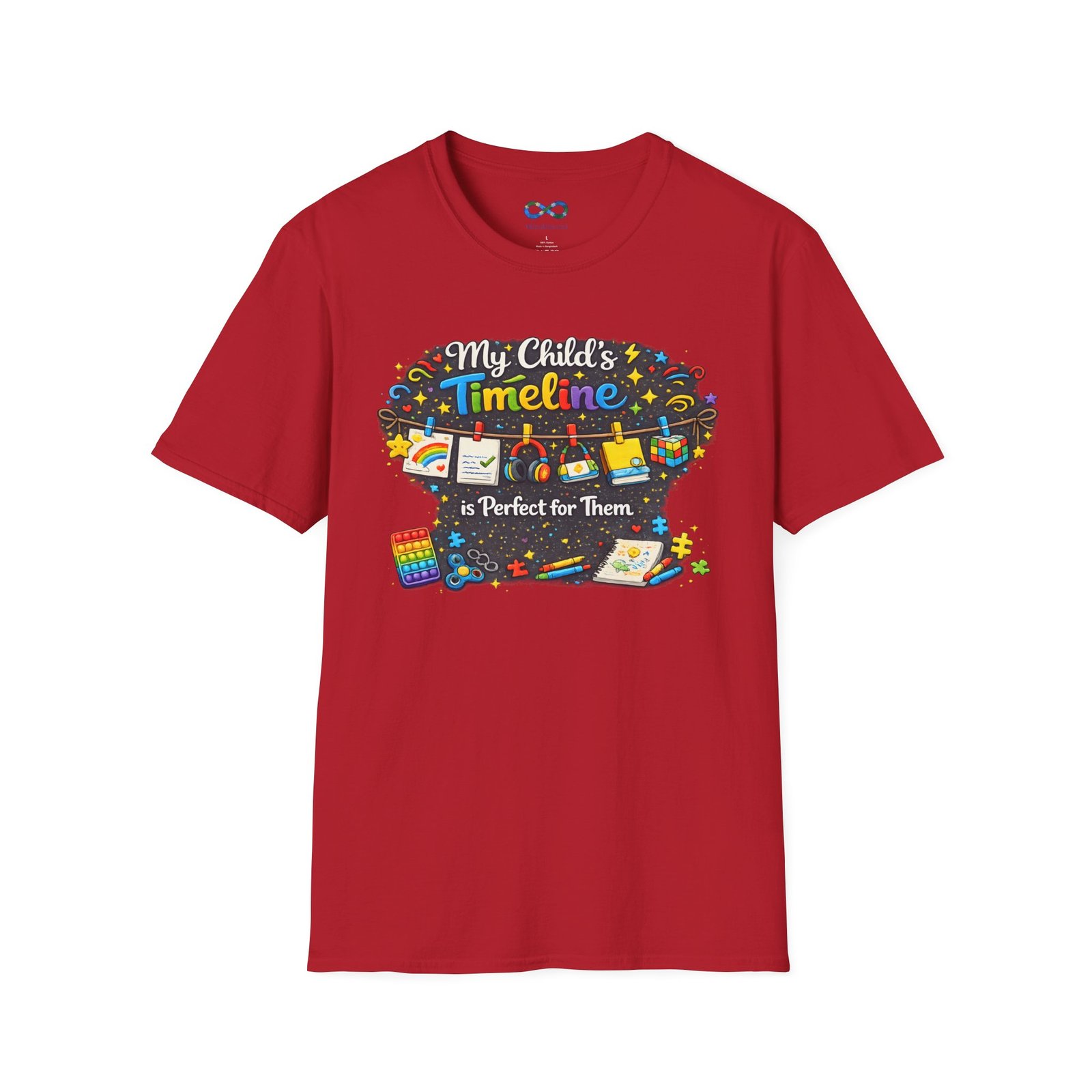 "My Child’s Timeline Is Perfect for Them" Whimsical School‑Age Tee - Image 53