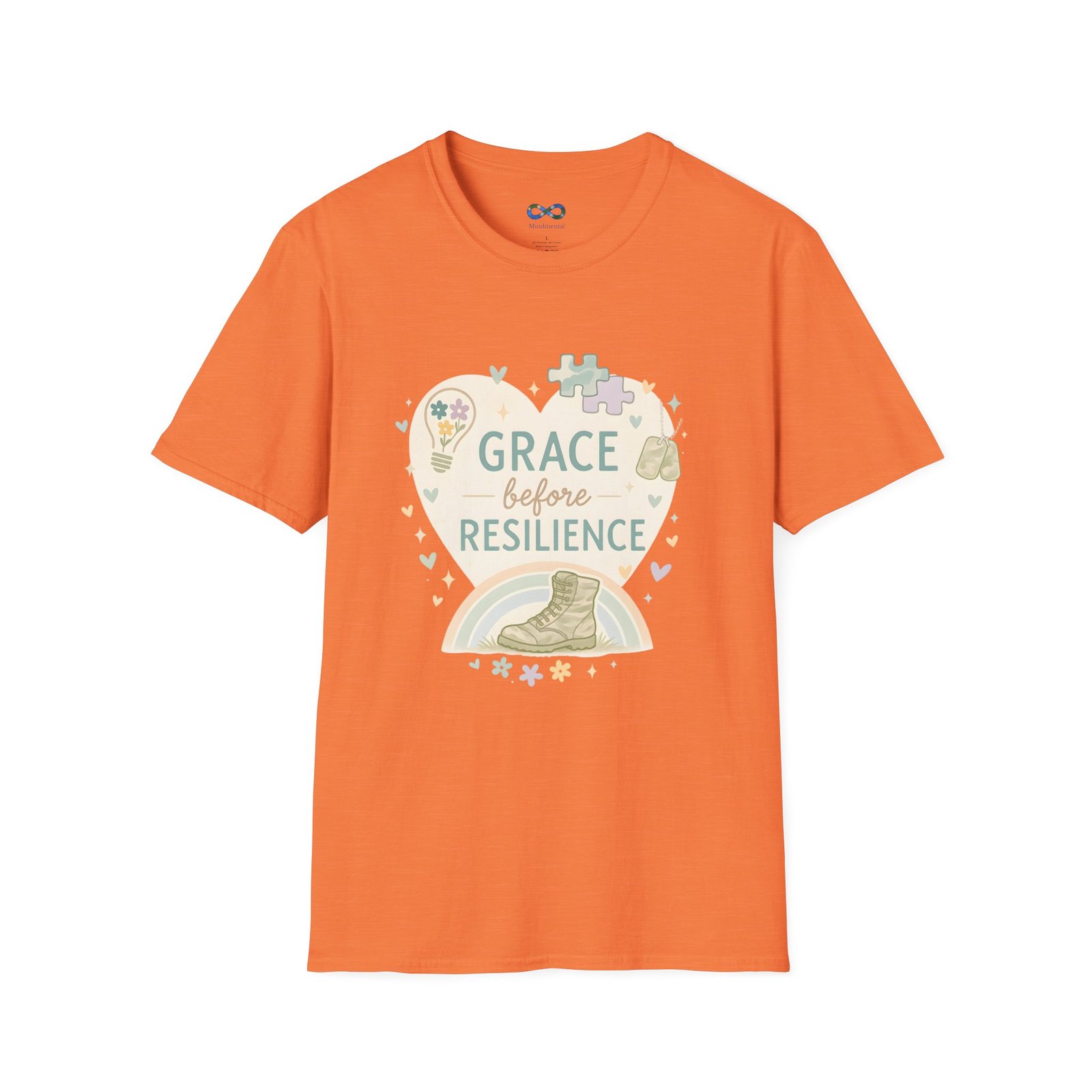 Grace Before Resilience T‑Shirt - Inspirational Military Resilience Design - Image 13
