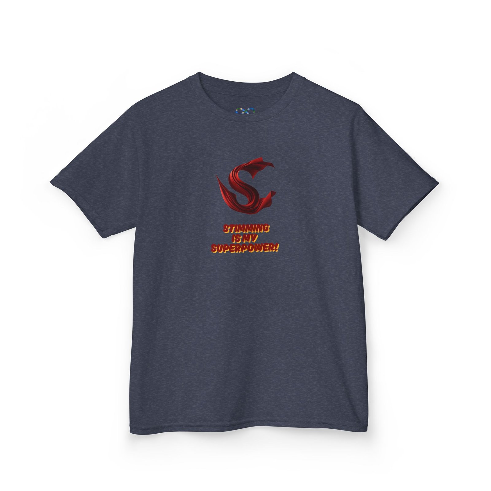 "Stimming is My Superpower" Kid's T-shirt - Image 23