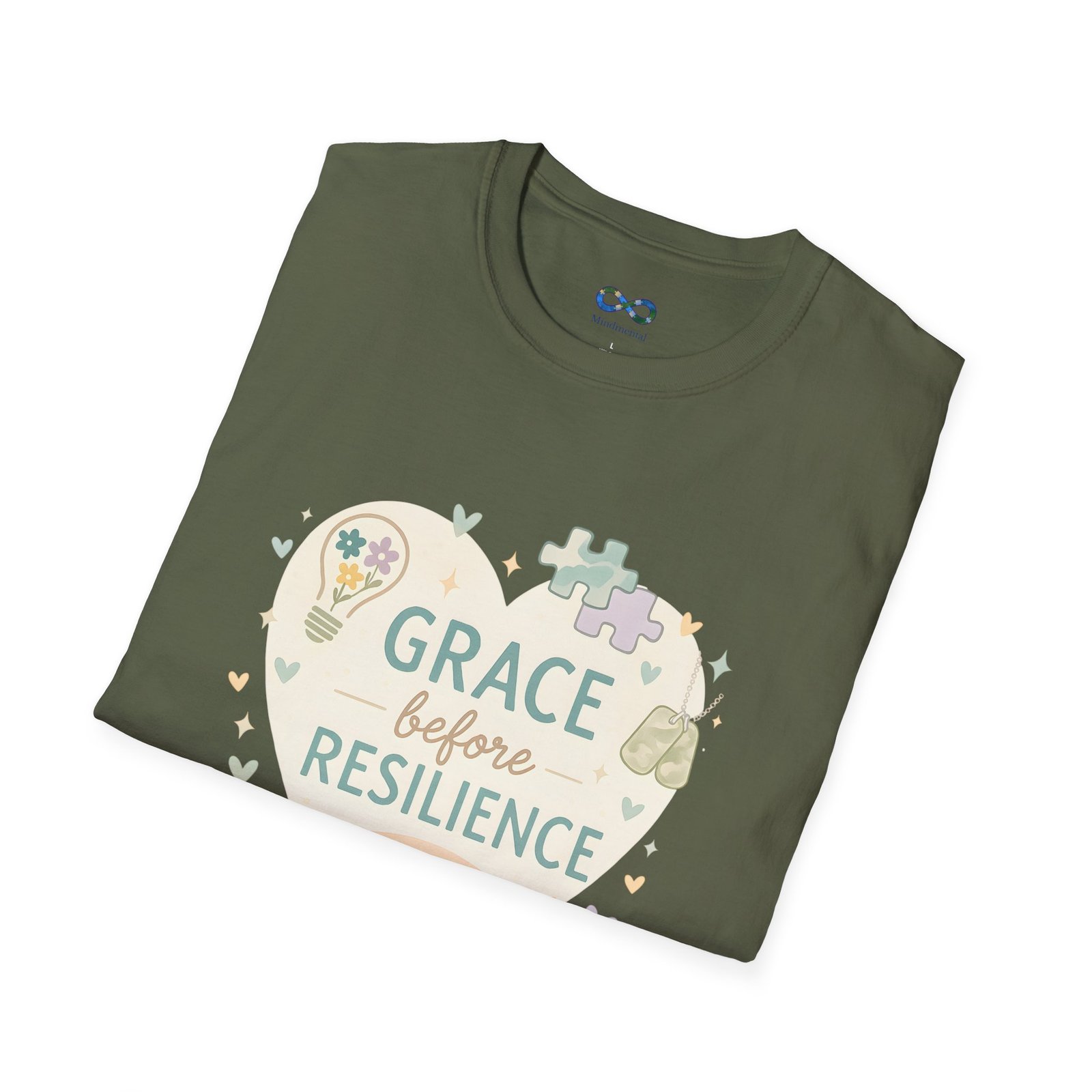 Grace Before Resilience T‑Shirt - Inspirational Military Resilience Design - Image 36