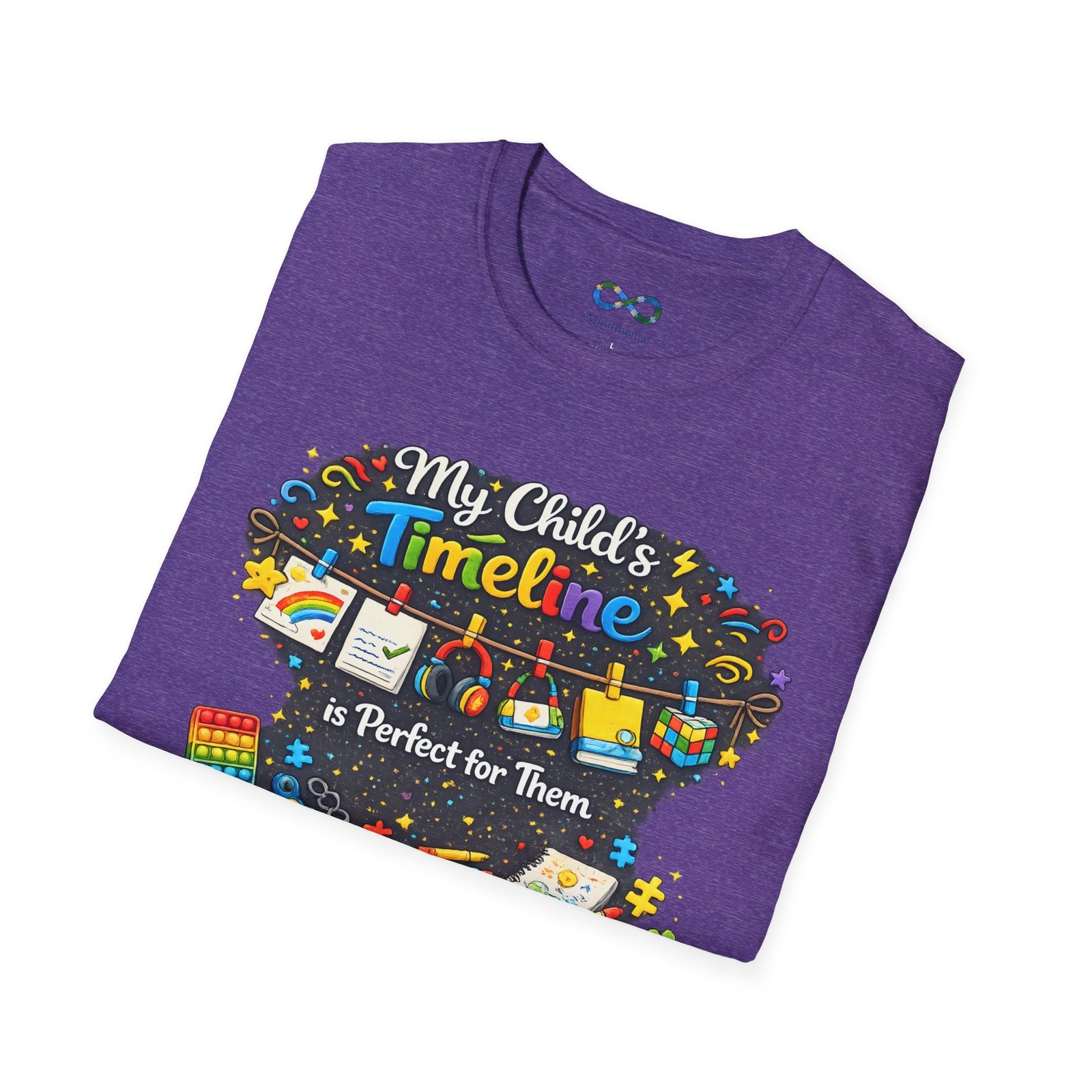 "My Child’s Timeline Is Perfect for Them" Whimsical School‑Age Tee - Image 4