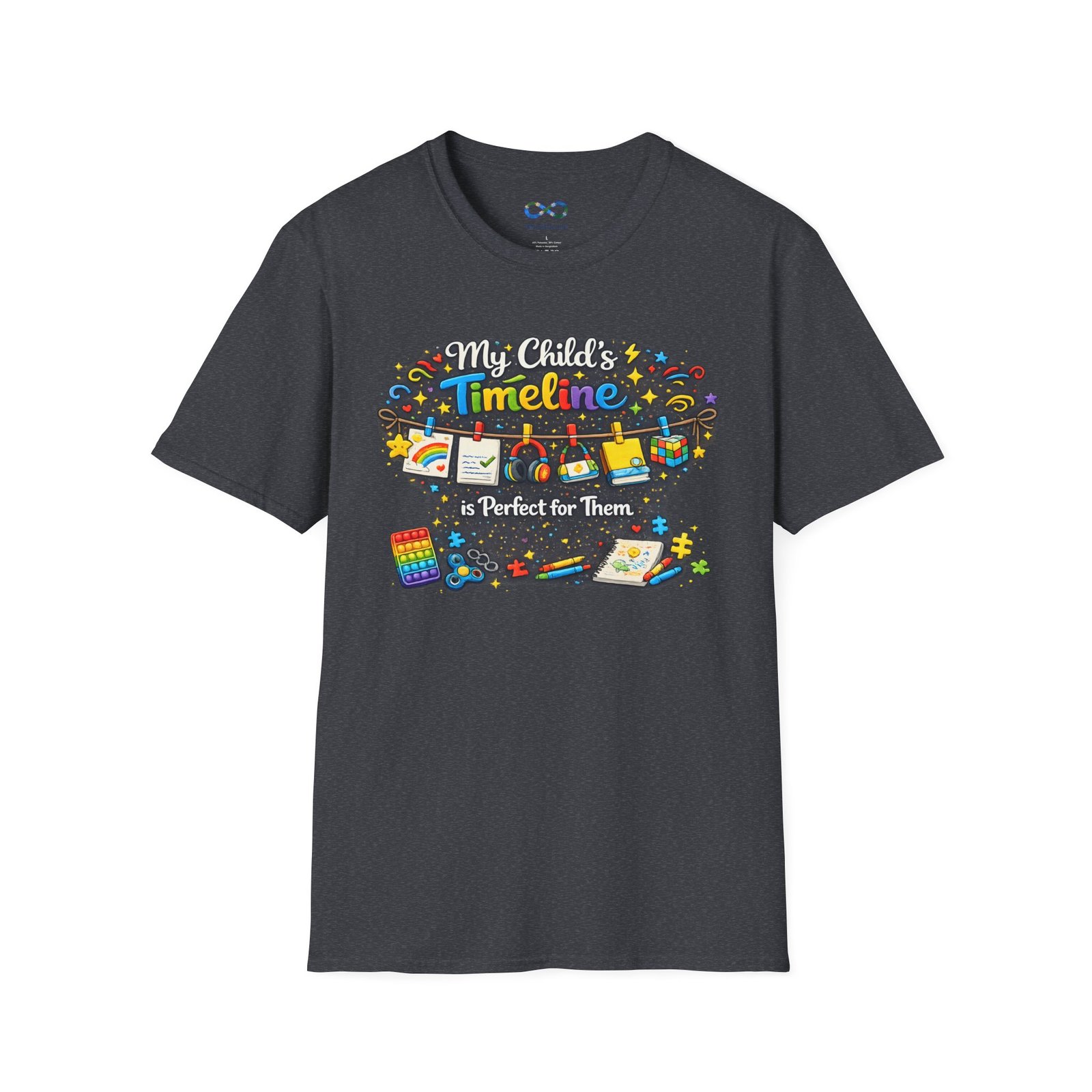 "My Child’s Timeline Is Perfect for Them" Whimsical School‑Age Tee - Image 37