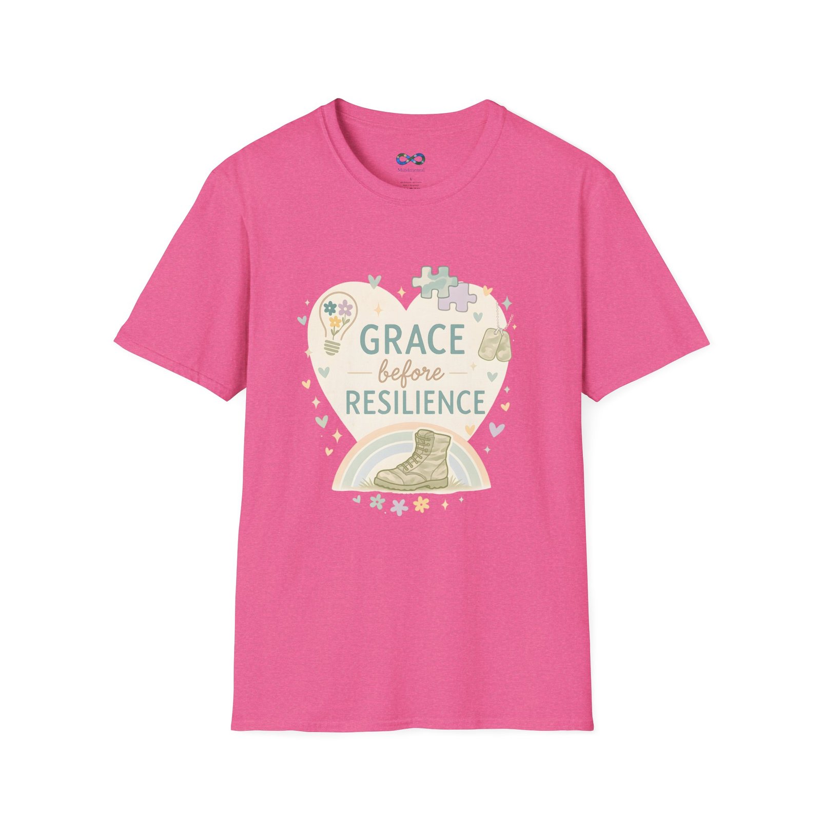 Grace Before Resilience T‑Shirt - Inspirational Military Resilience Design - Image 49