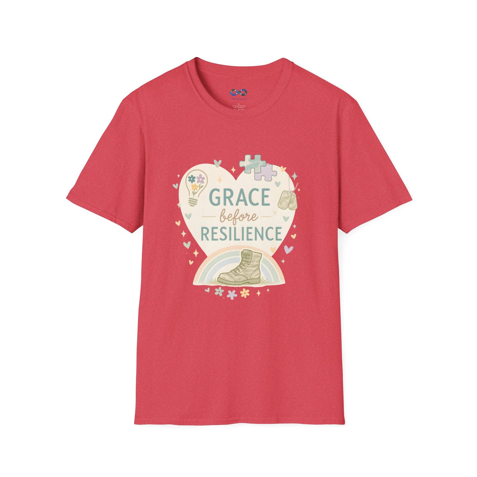 Grace Before Resilience T‑Shirt - Inspirational Military Resilience Design - Image 9