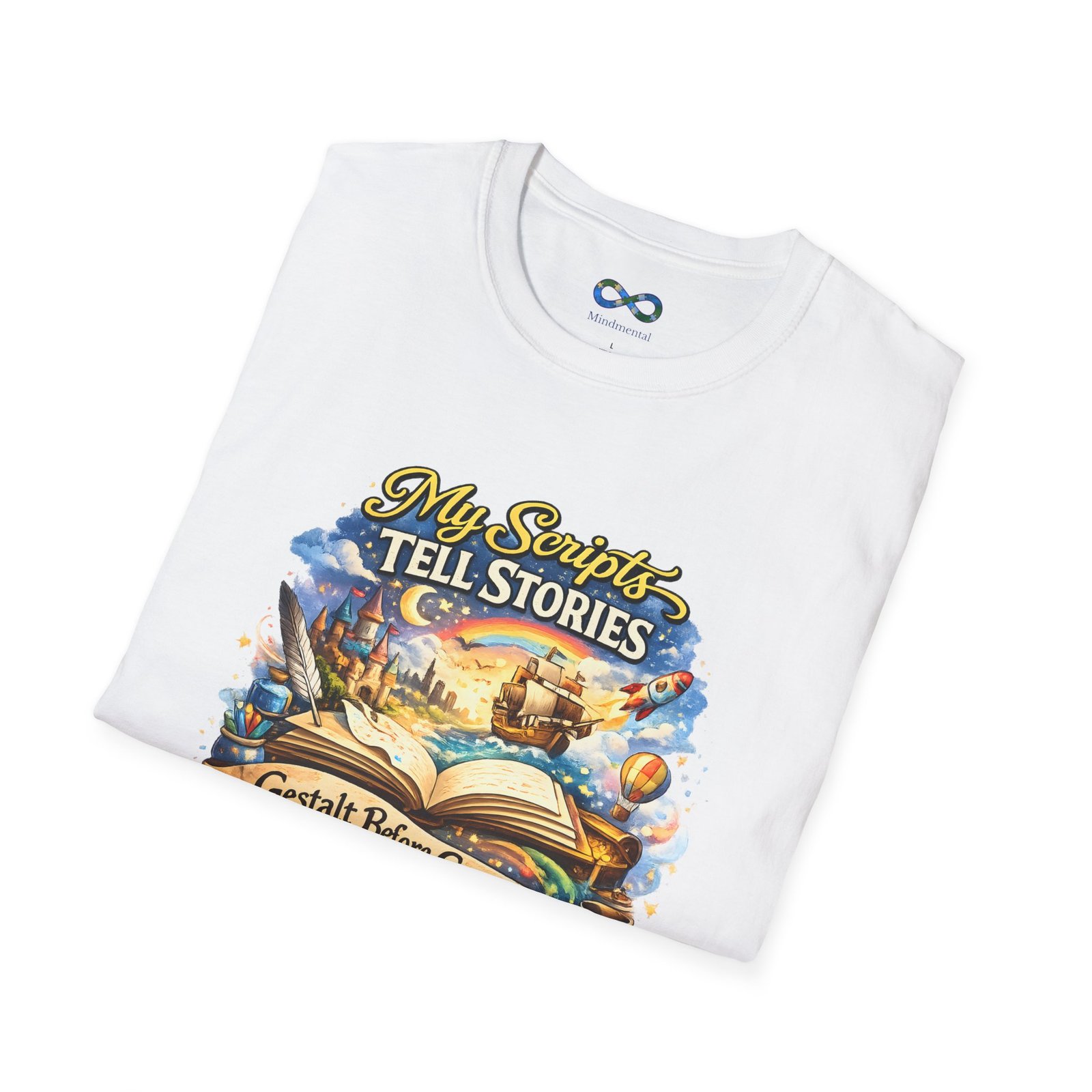 "My Scripts Tell Stories / Gestalt Before Grammar" Communication‑First Tee - Image 8