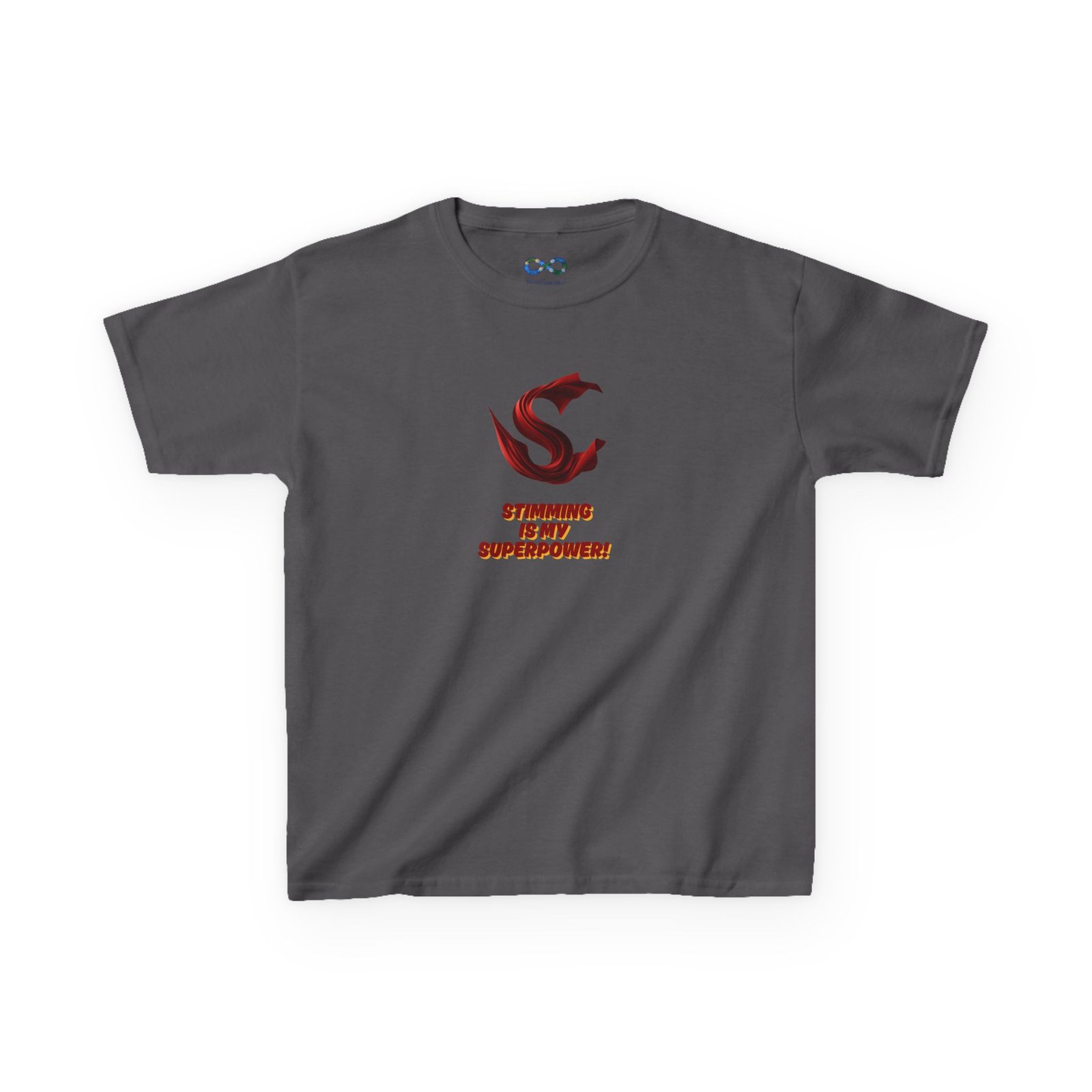 "Stimming is My Superpower" Kid's T-shirt - Image 17