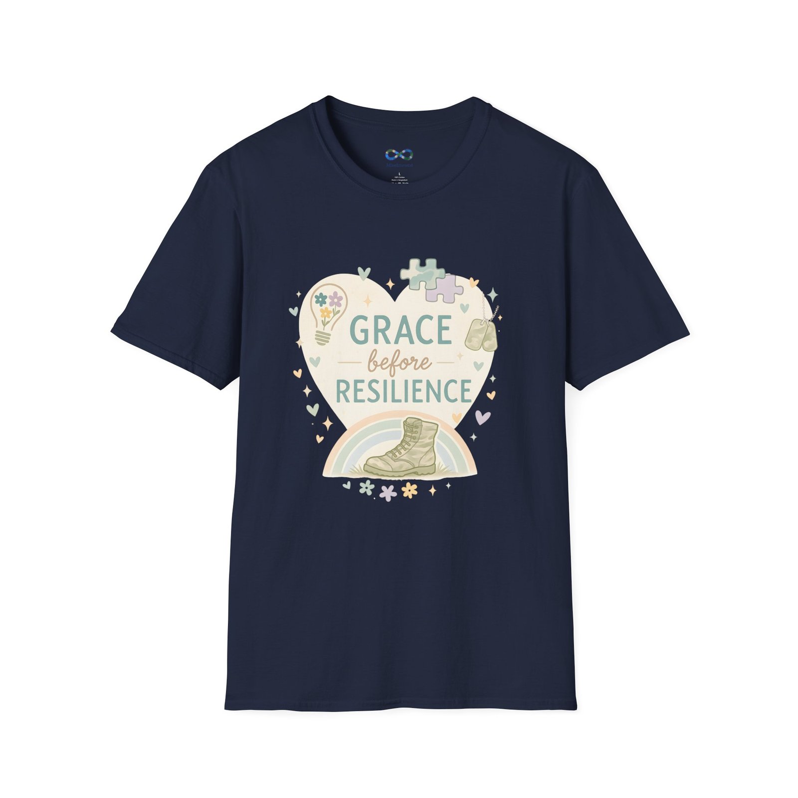 Grace Before Resilience T‑Shirt - Inspirational Military Resilience Design - Image 41