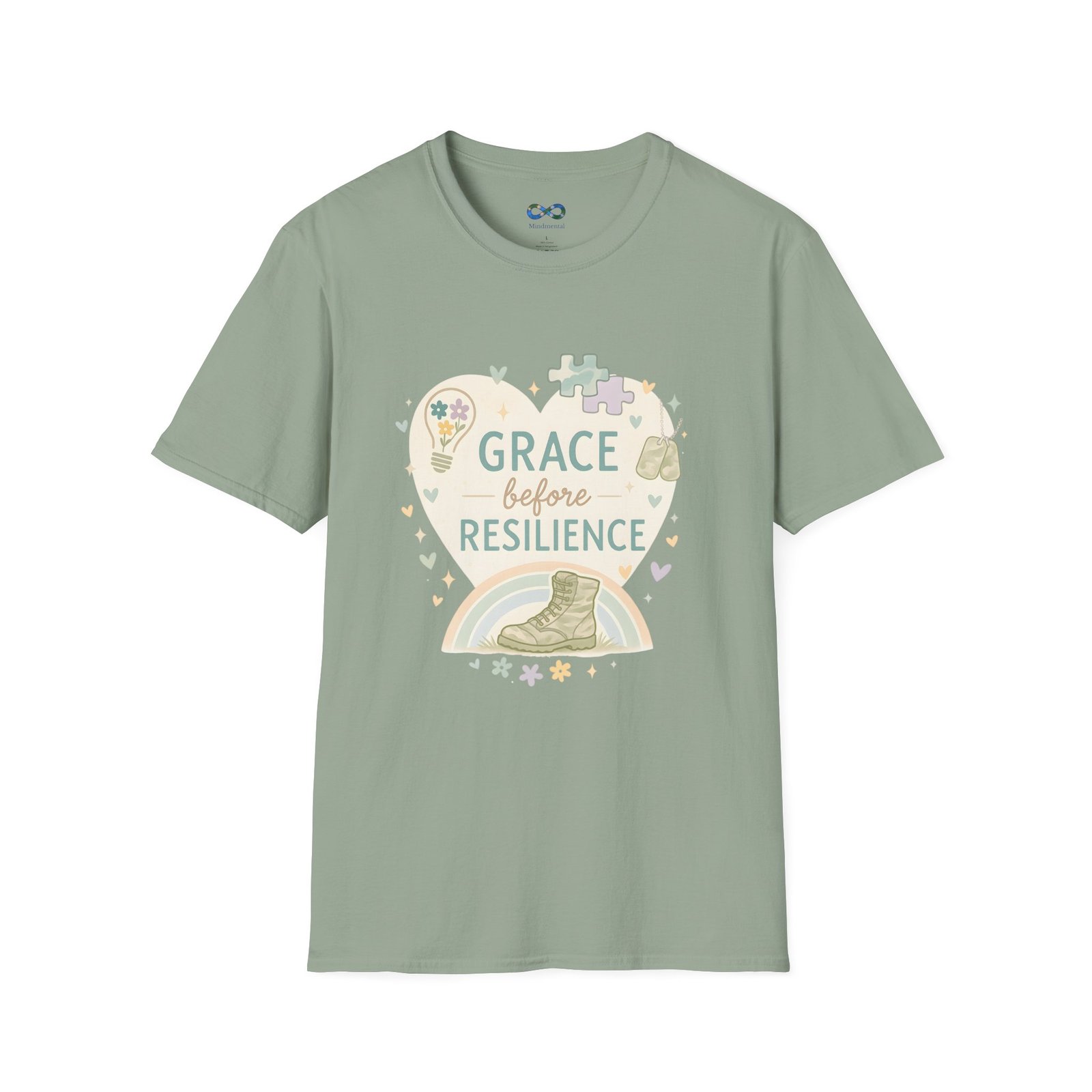 Grace Before Resilience T‑Shirt - Inspirational Military Resilience Design - Image 37