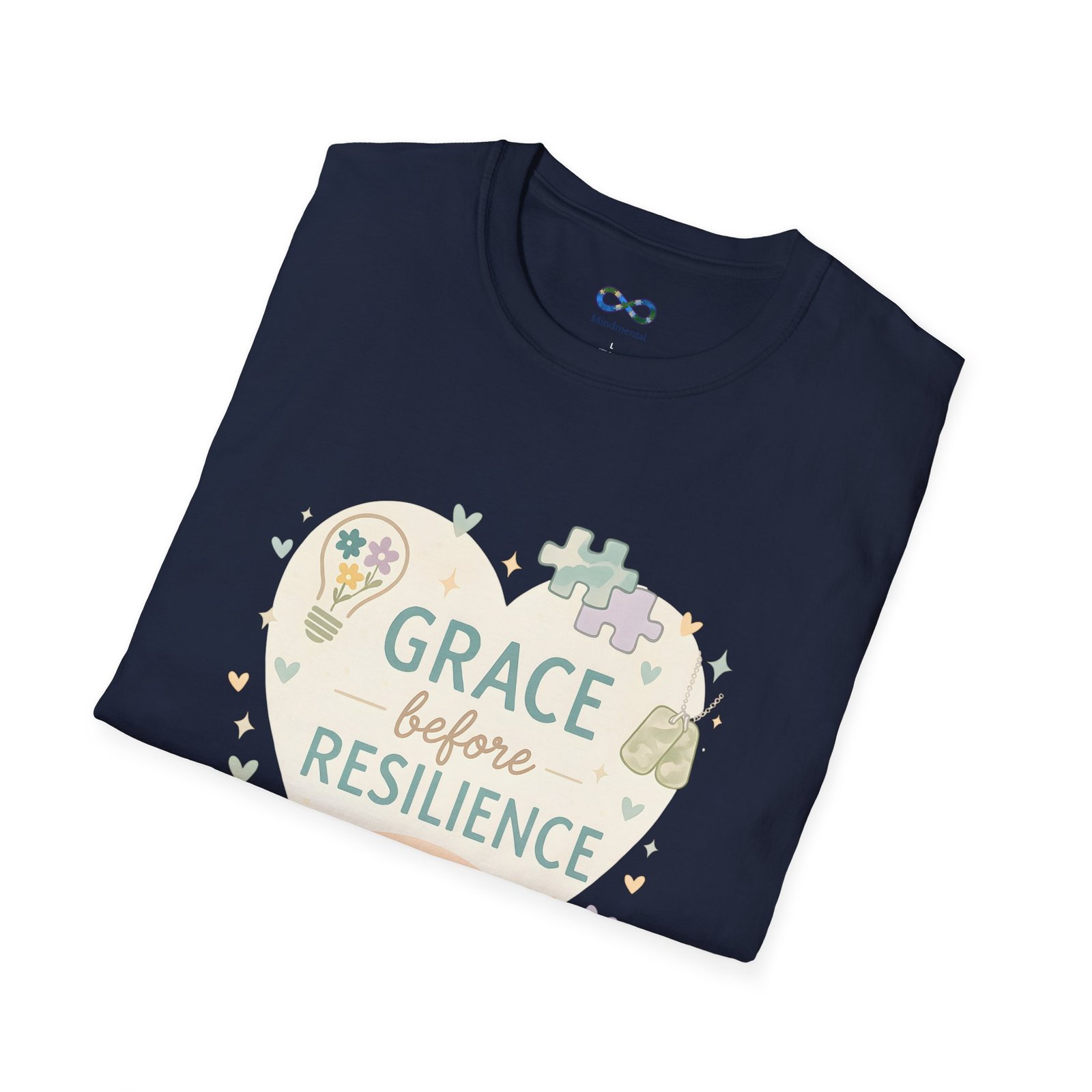 Grace Before Resilience T‑Shirt - Inspirational Military Resilience Design - Image 44