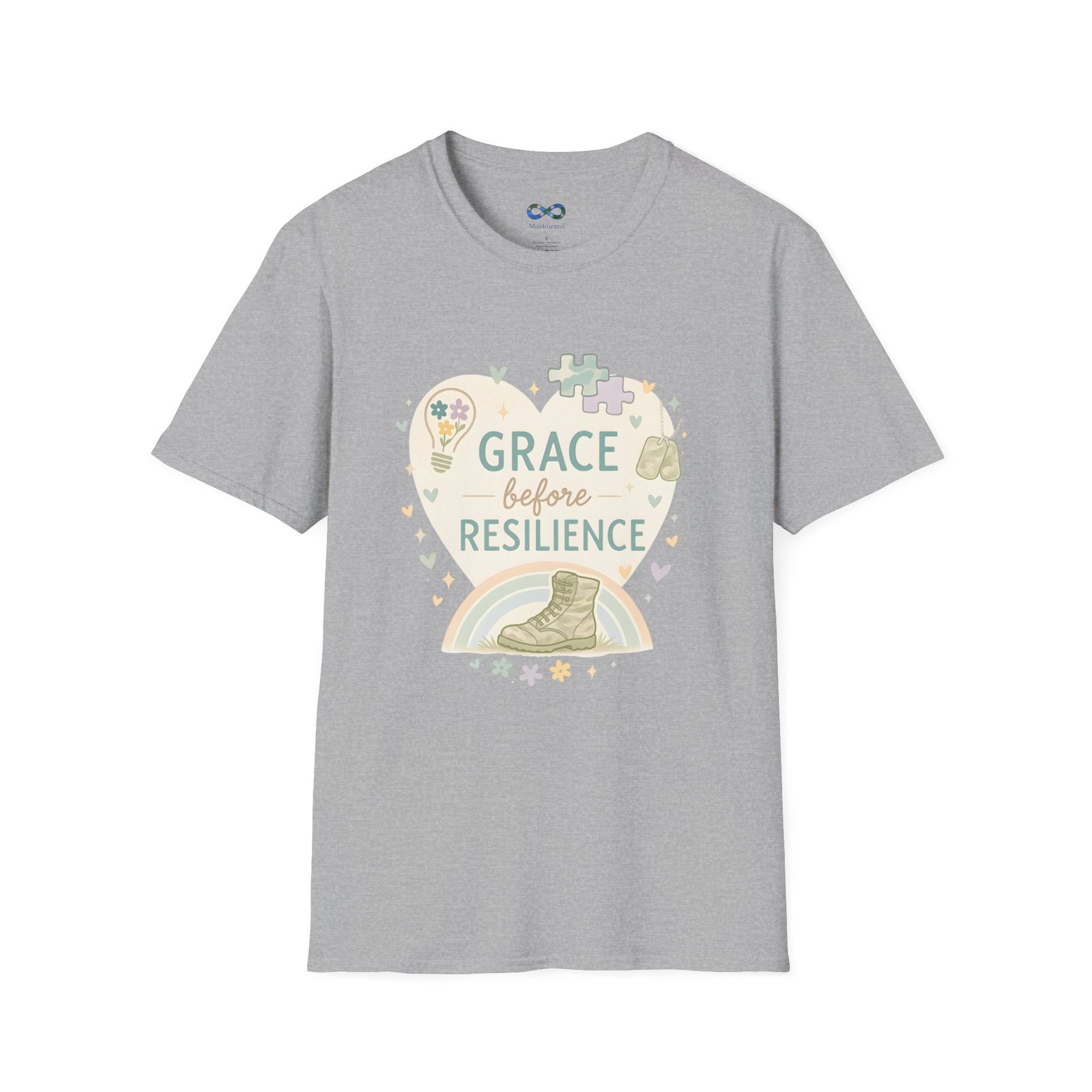 Grace Before Resilience T‑Shirt - Inspirational Military Resilience Design - Image 25