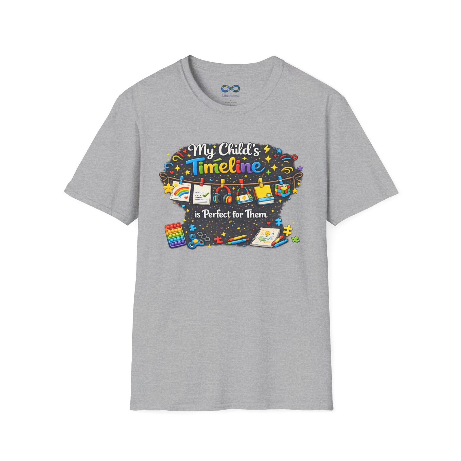 "My Child’s Timeline Is Perfect for Them" Whimsical School‑Age Tee - Image 17