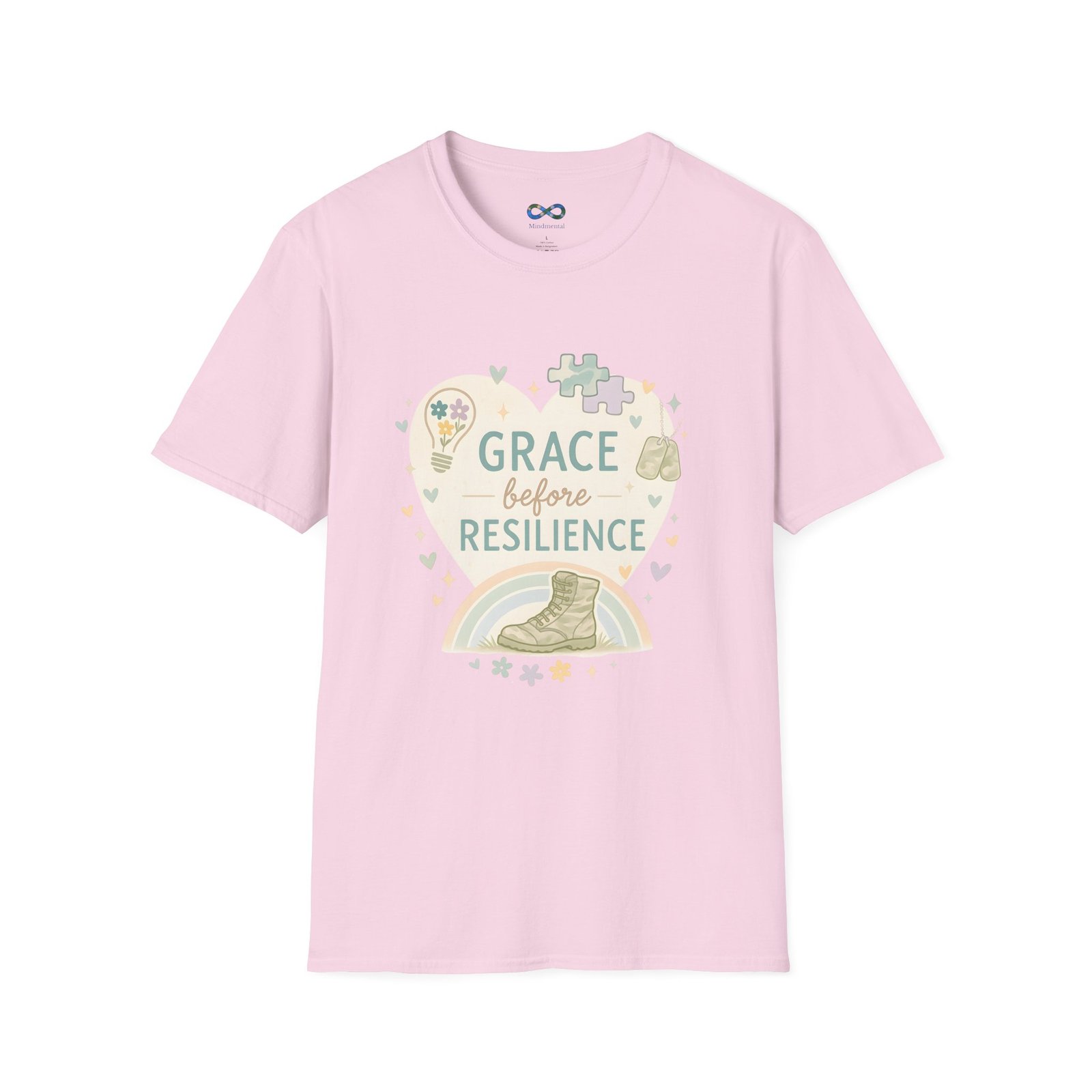 Grace Before Resilience T‑Shirt - Inspirational Military Resilience Design - Image 45