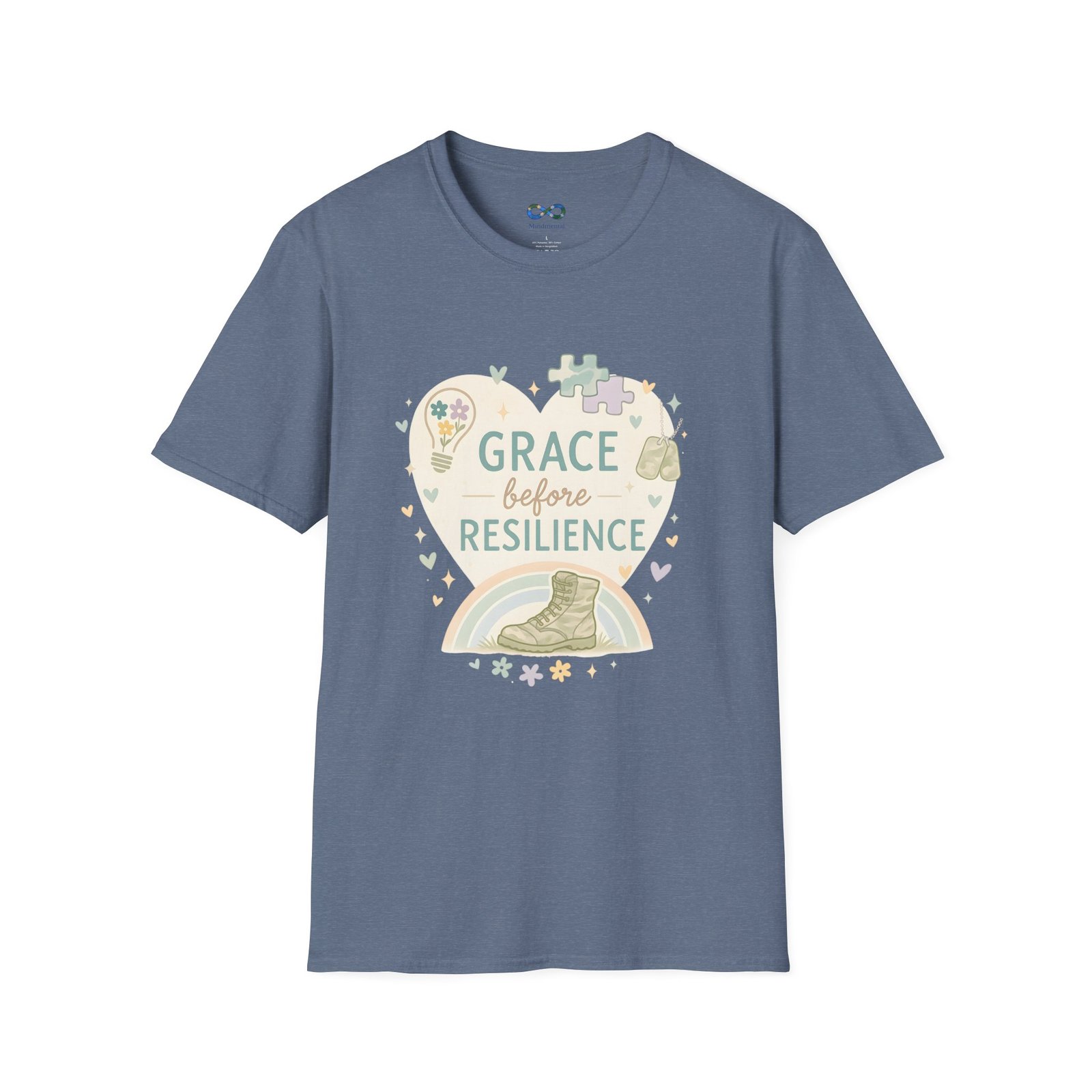 Grace Before Resilience T‑Shirt - Inspirational Military Resilience Design