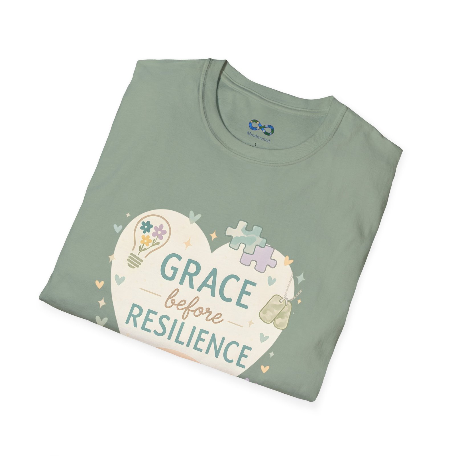 Grace Before Resilience T‑Shirt - Inspirational Military Resilience Design - Image 40
